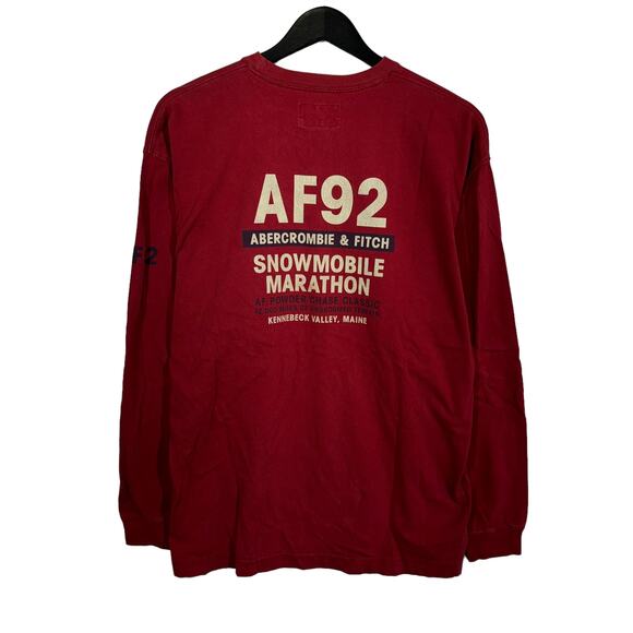 Abercrombie & Fitch Spell Out Muscle Fit Long Sleeve Tee - Picture 5 of 7